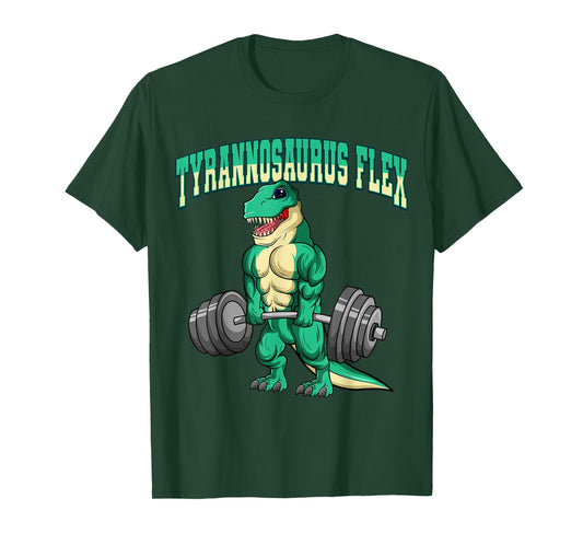 Bodybuilding Fitness Tyrannosaurus Flex Dinosaur Dino T-Rex T-Shirt