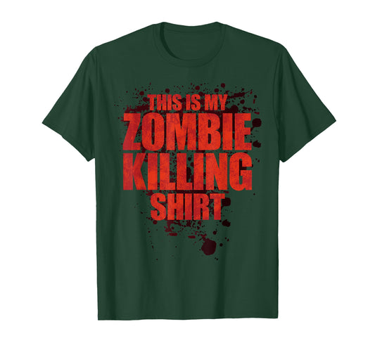 Funny Halloween, This Is My Zombie Killing Shirt Apocalypse T-Shirt
