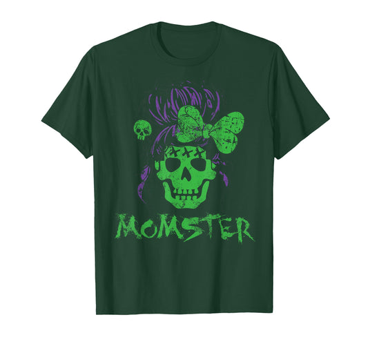 Momster Shirt For Women Retro Funny Horror Zombie Halloween T-Shirt