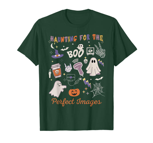 Haunting For The Great Halloween Images, Ultrasound Tech T-Shirt