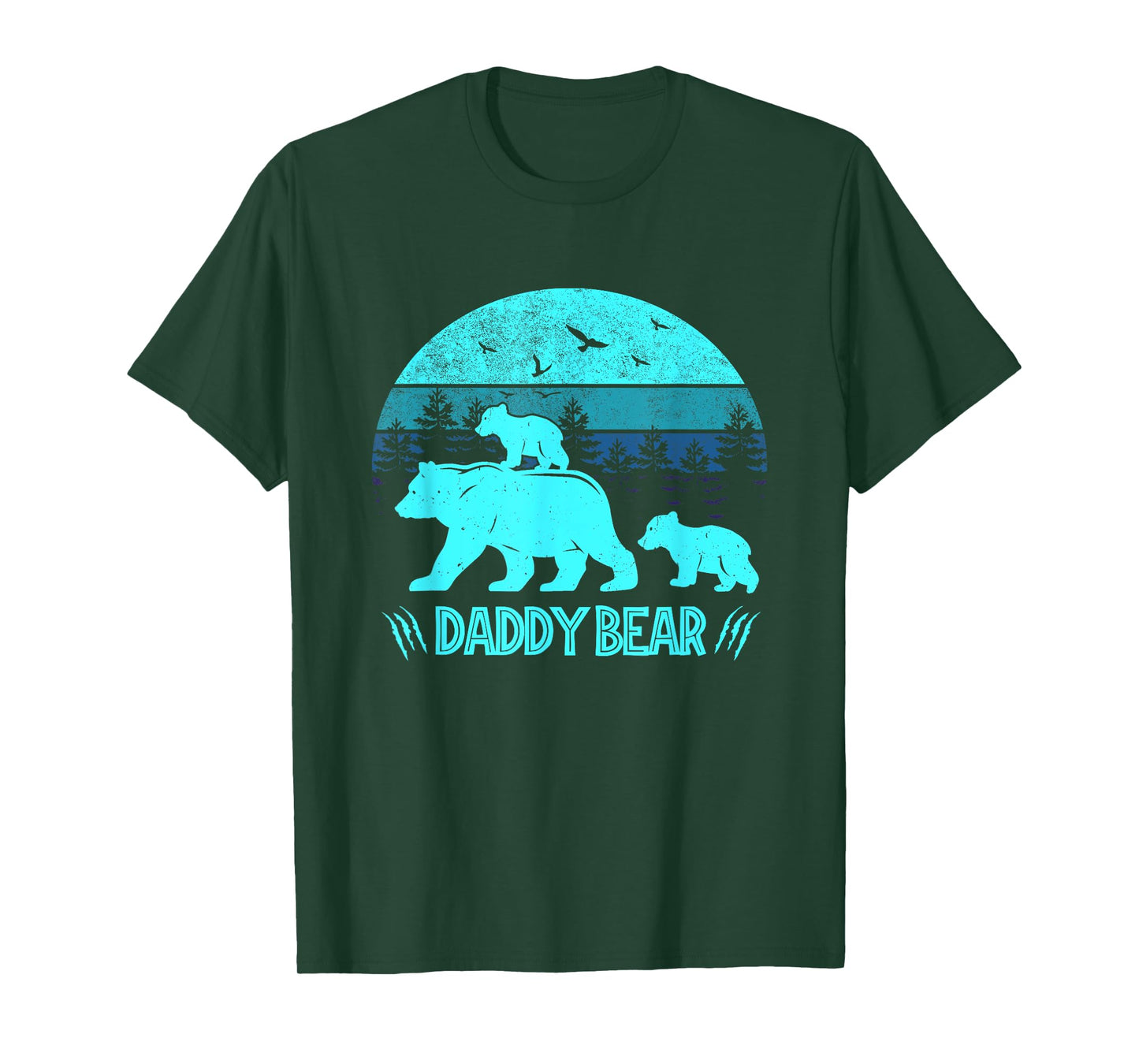 Daddy Bear 2 Cubs - Daddy Bear Twin - Dad 2 Kids T-Shirt