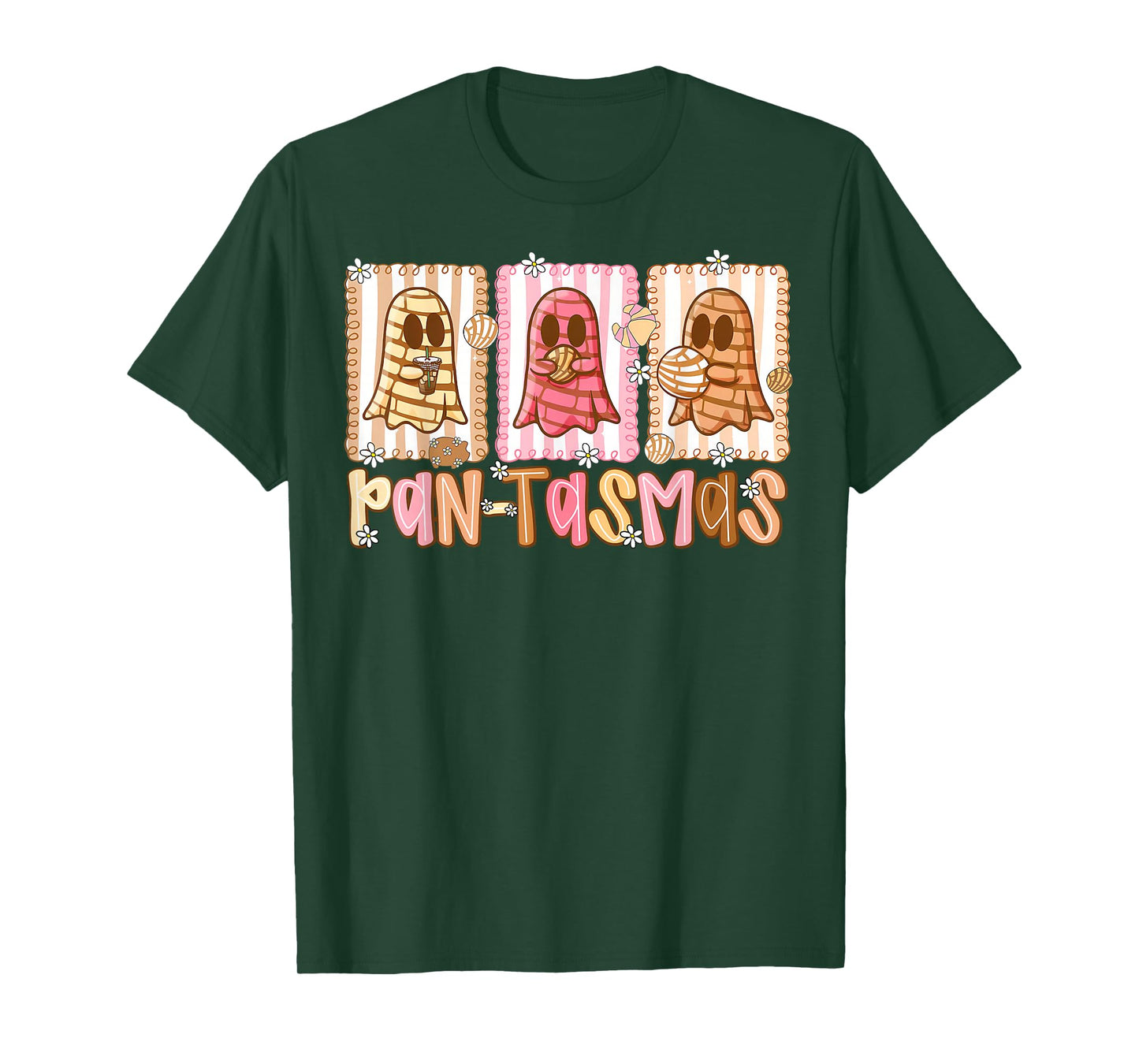 Pantasmas Ghost Funny Spooky Mexican Halloween for Women Men T-Shirt