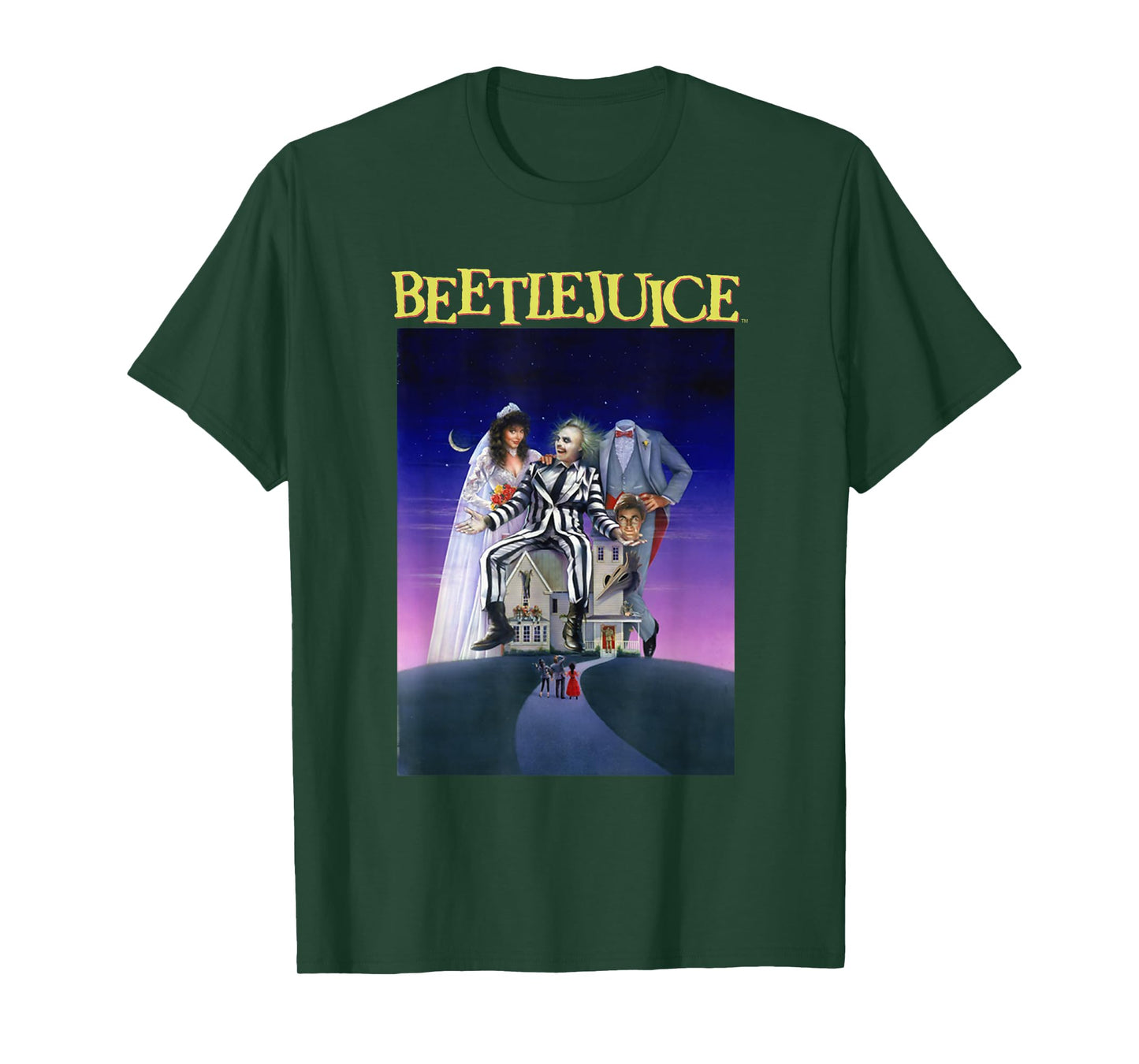 Beetlejuice Classic Vintage Ghost With The Most Movie Poster T-Shirt