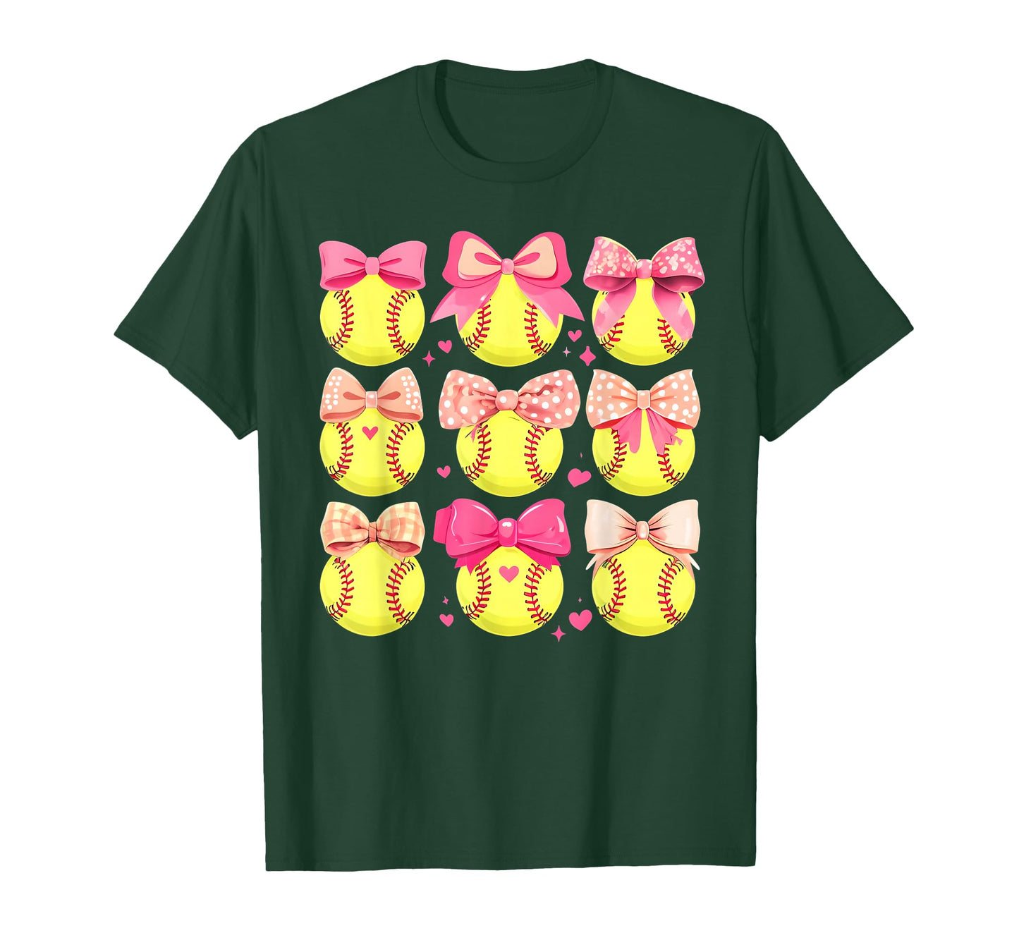 Girls Softball Shirt Pink Toddler Softball Tee T-Shirt