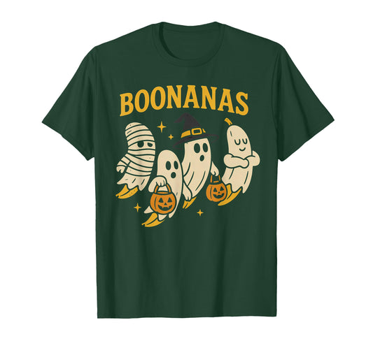 Boonanas Squad Halloween Ghost Spooky Cute Banana Costume T-Shirt