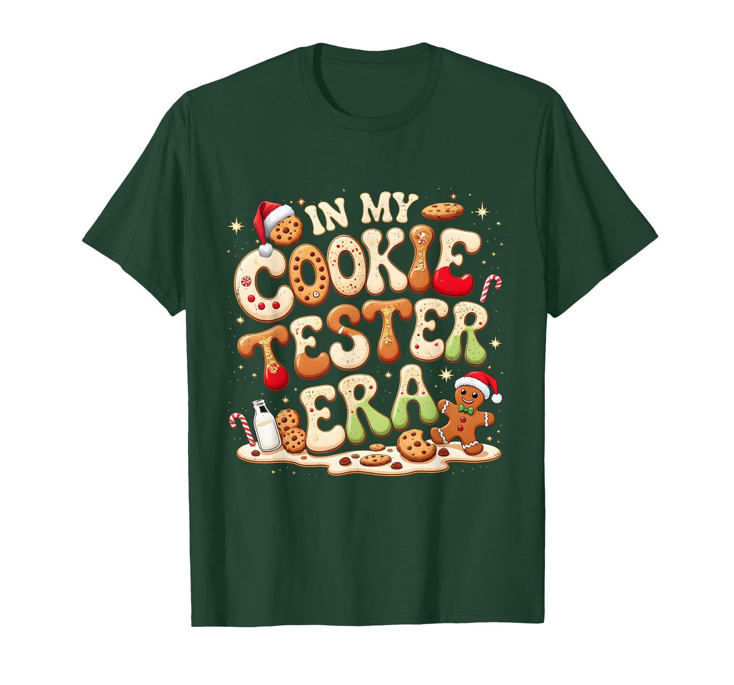 in My Cookie Tester Era Cute Christmas Baking T-Shirt