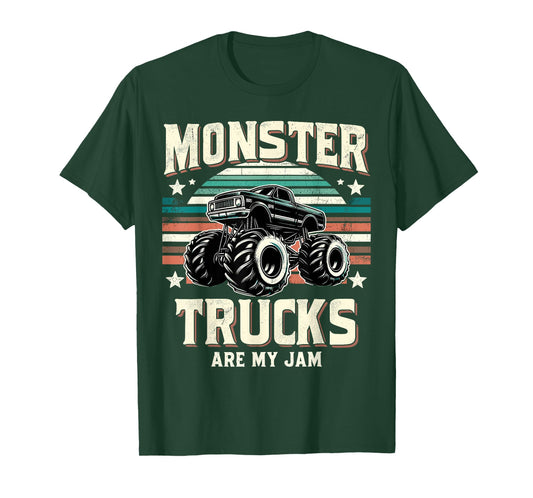 Monster Trucks Are My Jam Vintage Monster Truck T-Shirt