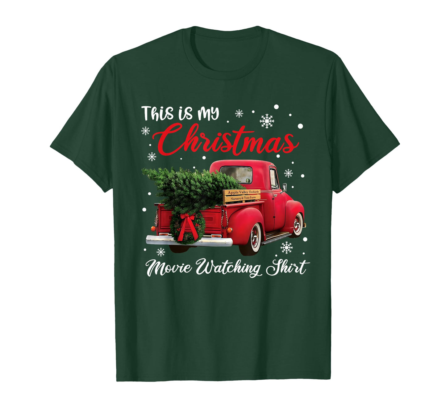 This is My Christmas Movie Watching Shirt Vintage Red Truck T-Shirt