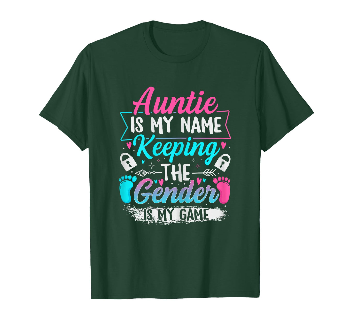 Gender Reveal Design for a Keeper of the Gender Aunt T-Shirt