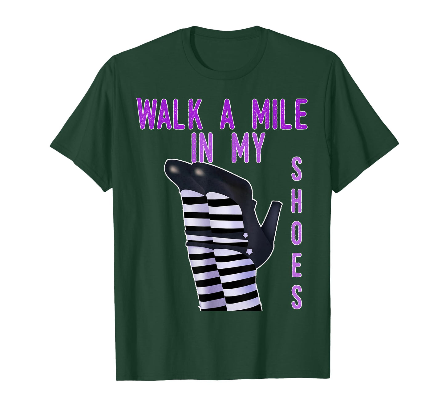 Happy Halloween Walk a Mile in my Shoes Witch T-Shirt