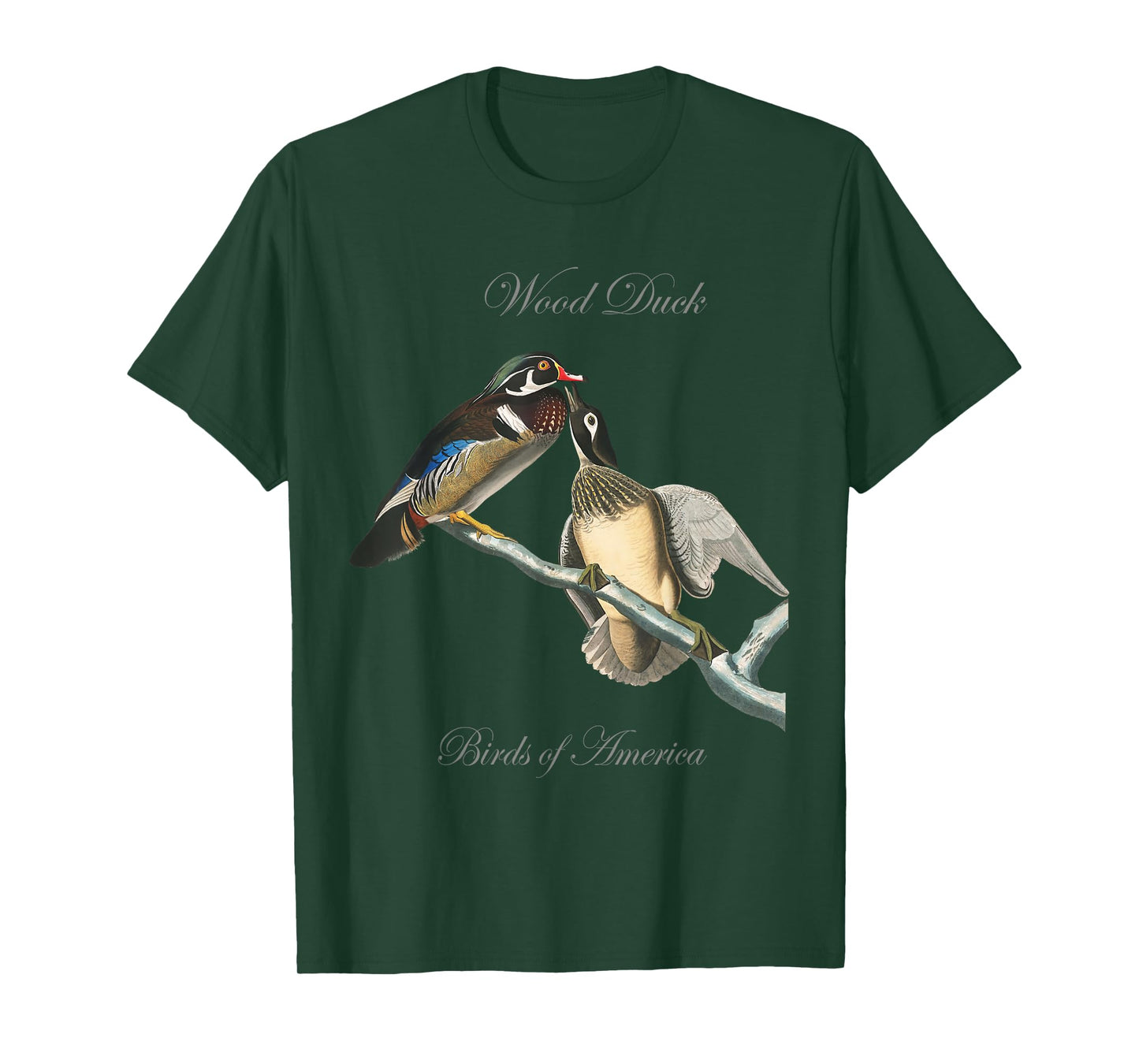 Wood Ducks - Birds of America Series Audubon T-Shirt T-Shirt