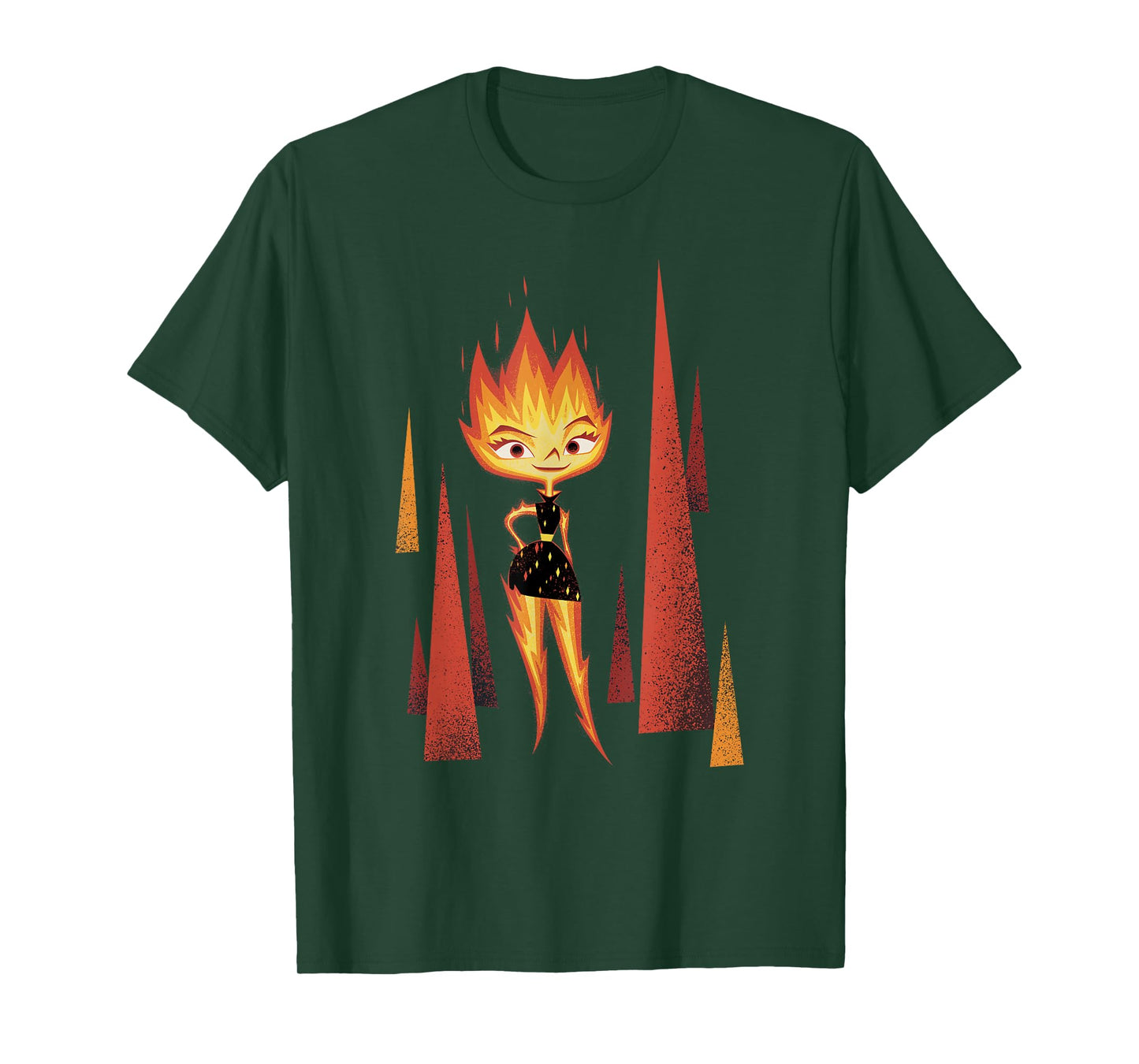 Disney Pixar Elemental Minimalistic Fire Ember Portrait T-Shirt