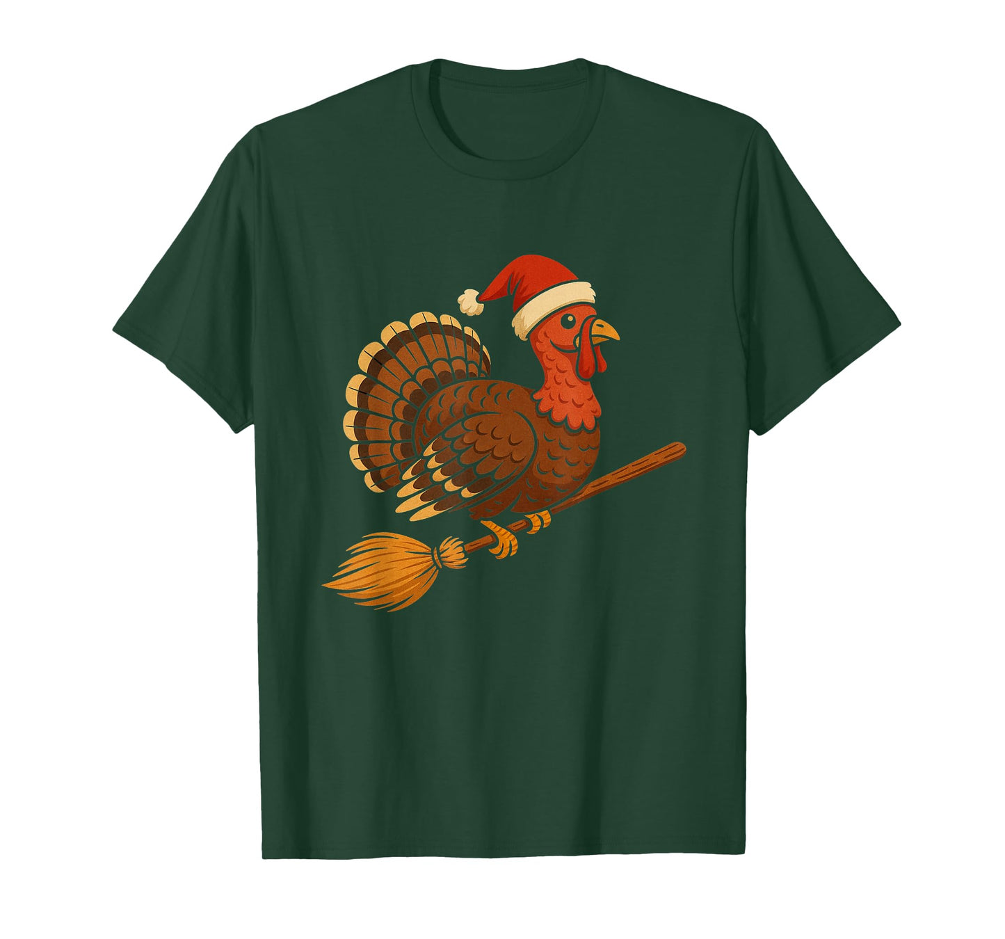 Holiday Mashup Turkey Funny Thanksgiving Halloween Christmas T-Shirt