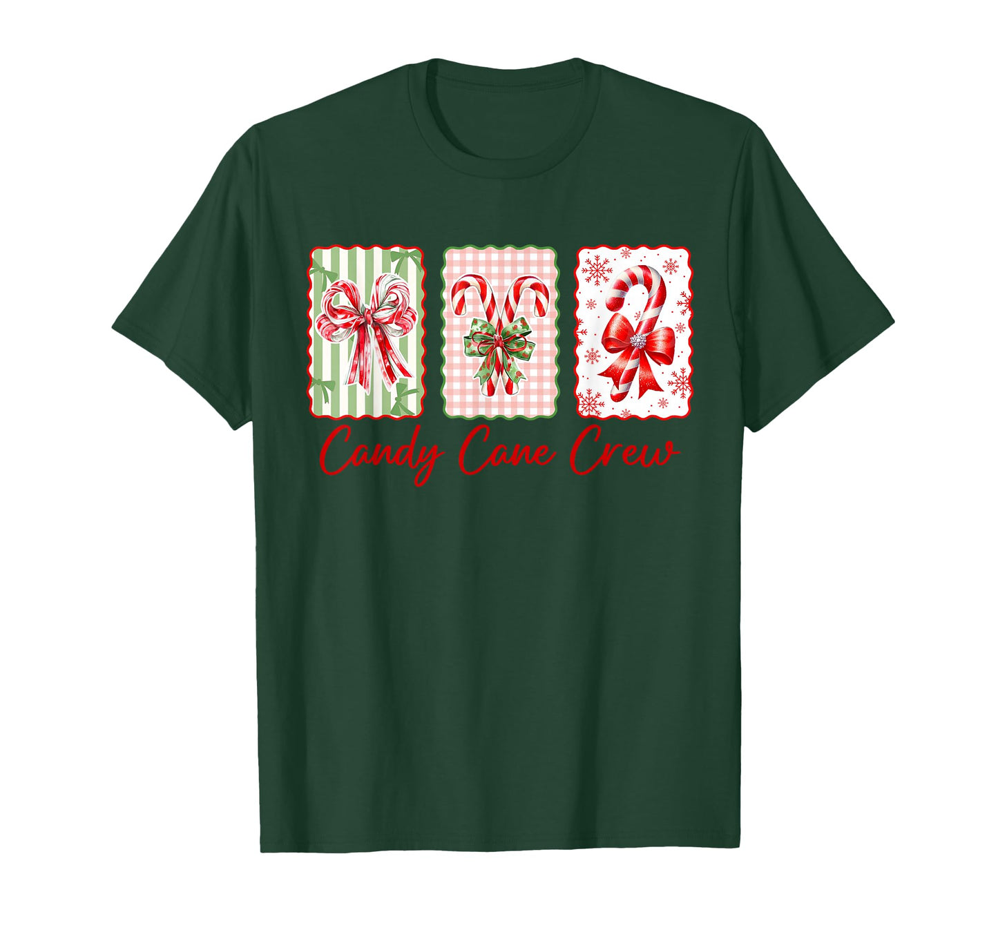 Candy Cane Crew Christmas Xmas Love Candy Girls Kids T-Shirt