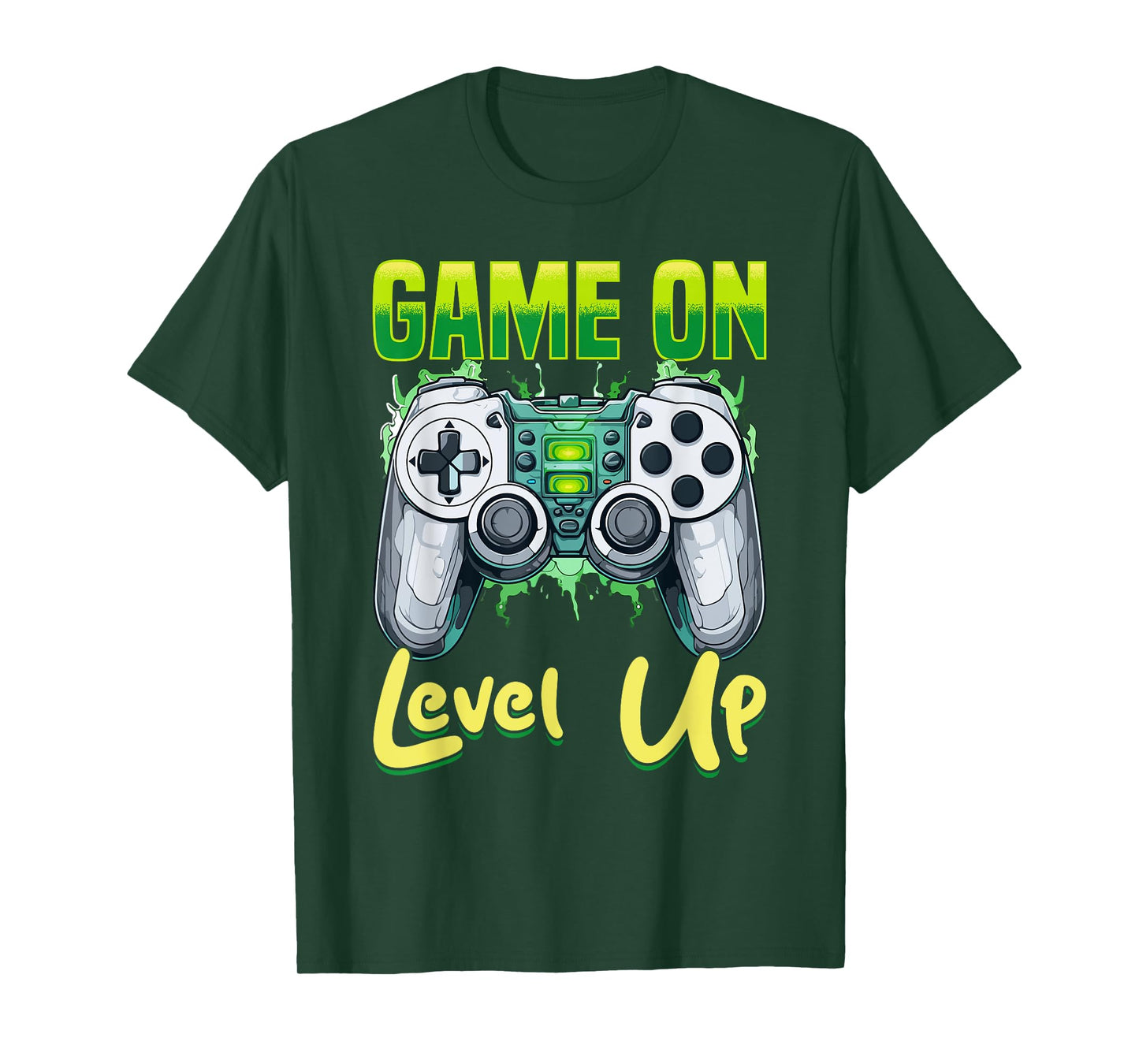 Gamer Gaming Game On, Level Up T-Shirt