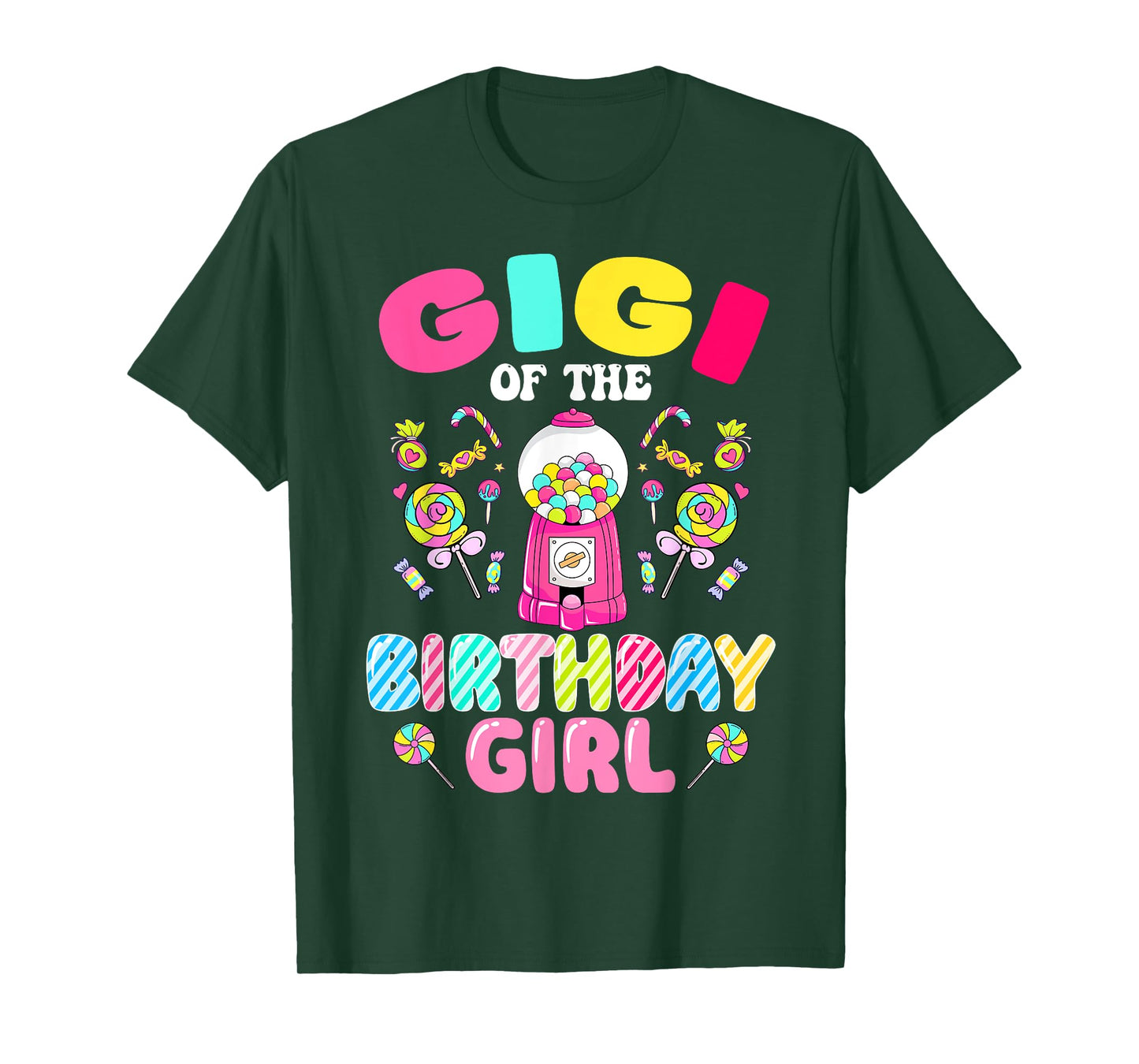 Gigi Of The Birthday Girl Candy Family Bday Party T-Shirt
