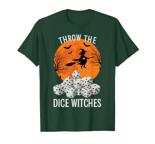 Bunco Halloween Throw The Dice Witches Bunco Game for Women T-Shirt