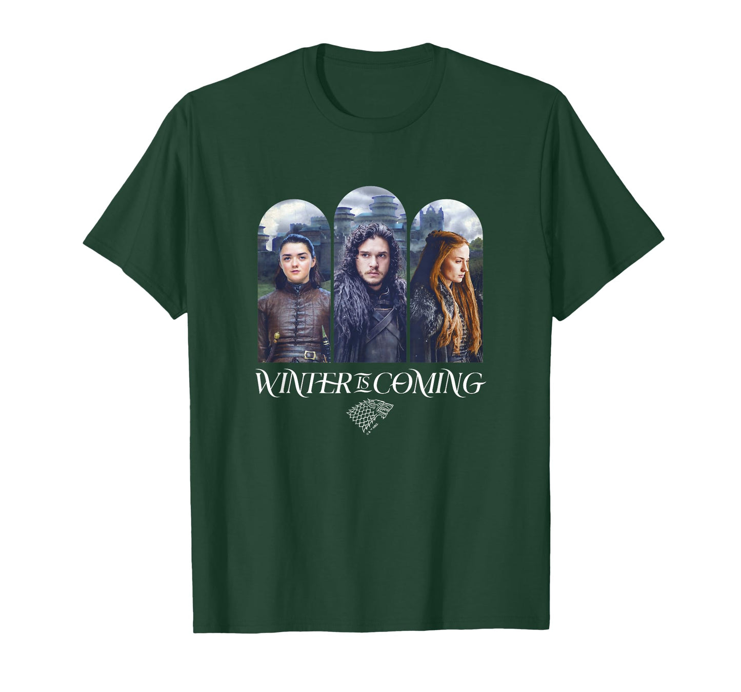 Game Of Thrones Winter Is Coming House Stark Portraits T-Shirt