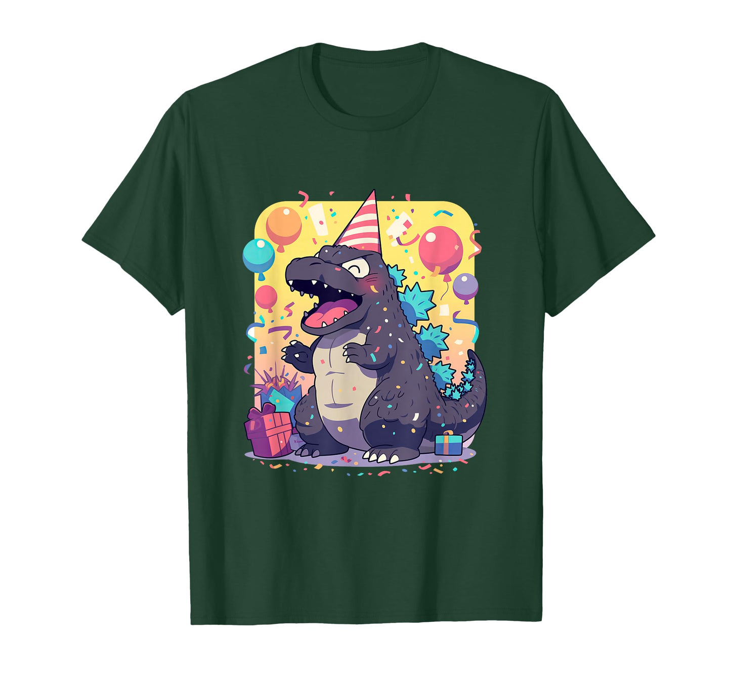 Cute Happy Birthday Japanese Kaiju Monster Epic Party T-Shirt