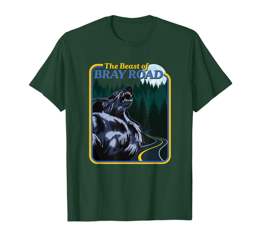 National Introvert Society Retro Wisconsin Dogman Cryptid T-Shirt - Black, Small