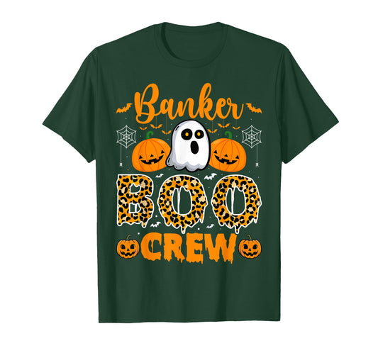 Banker Boo Crew CPA Accountants Ghost Pumpkin Halloween T-Shirt