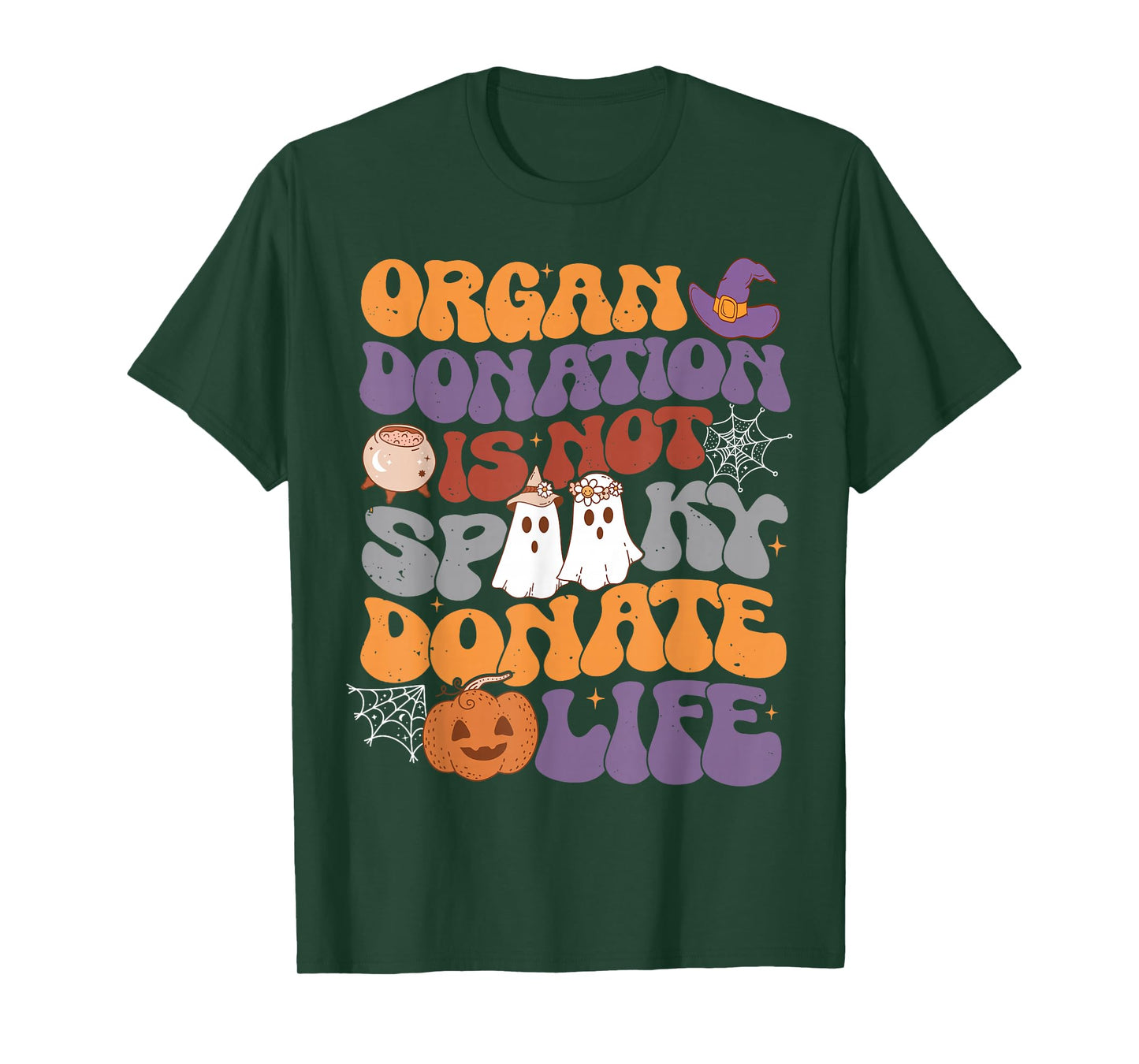 Organ Awareness Halloween Transplant Awareness Ghost Spooky T-Shirt