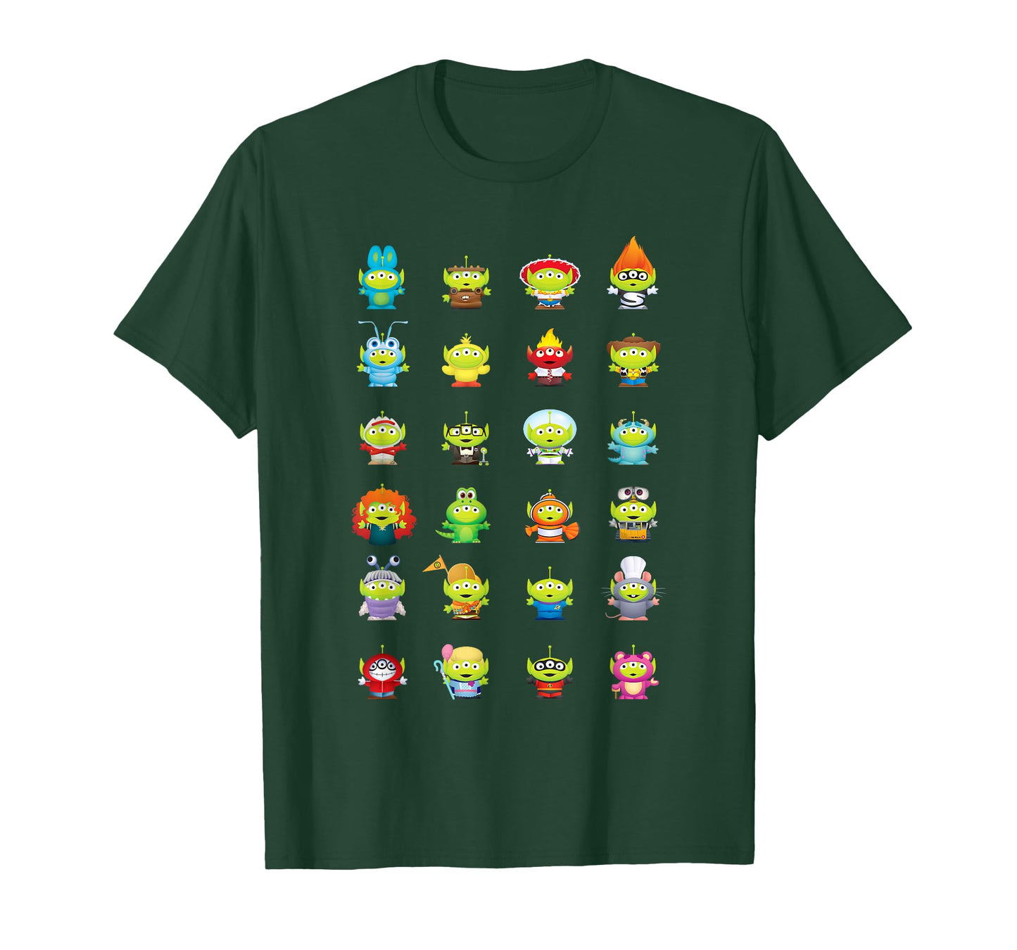 Pixar Toy Story Aliens as Pixar Characters T-Shirt
