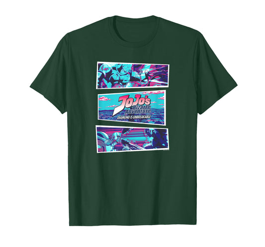 JoJo Part 4 Shining Crazy Diamond VS Deadly Killer Queen T-Shirt