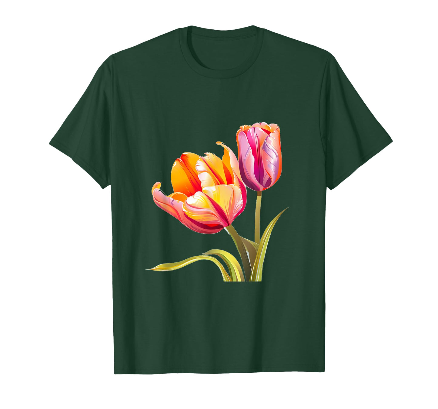 Pretty Tulip Flowers Costume for Boys and Girls T-Shirt