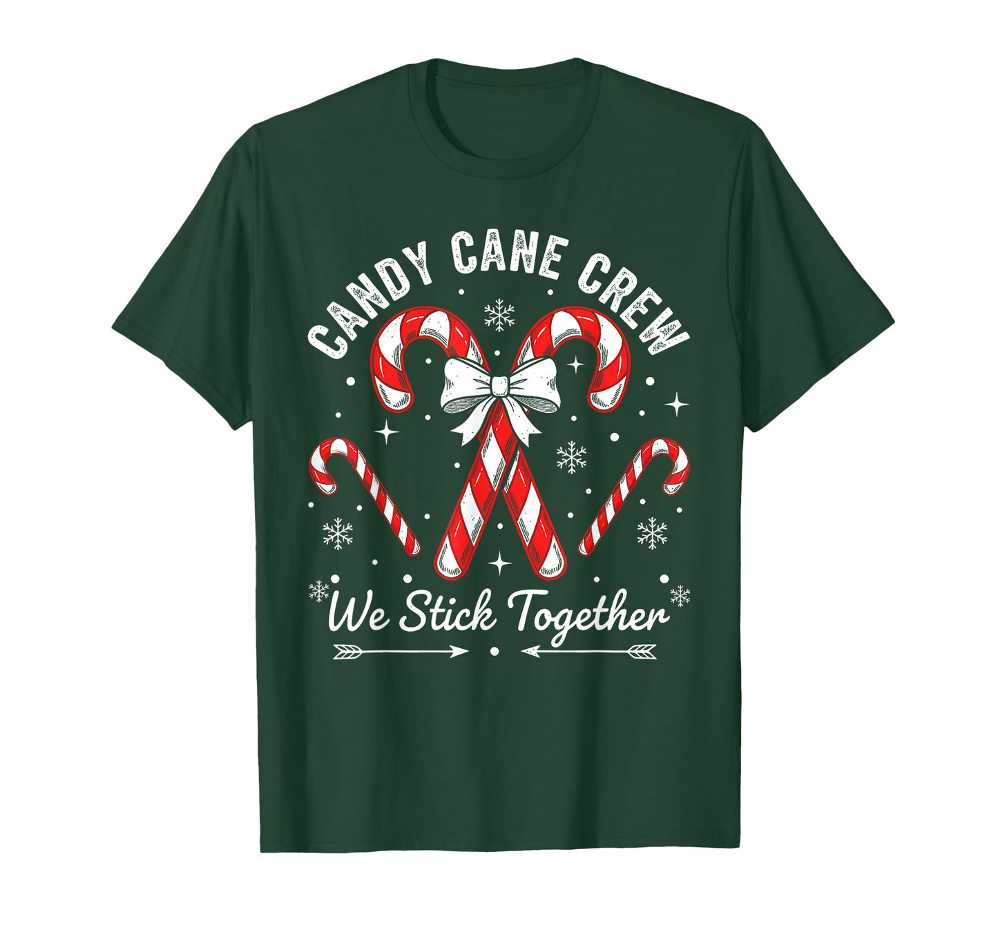 Candy Cane Squad Christmas Shirt Family Matching Pajamas T-Shirt