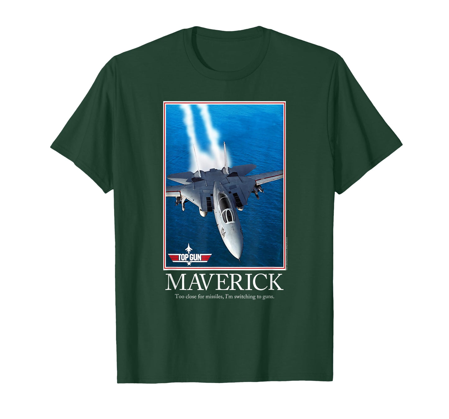 Top Gun Maverick Motivational Poster with Jet Action Movie T-Shirt