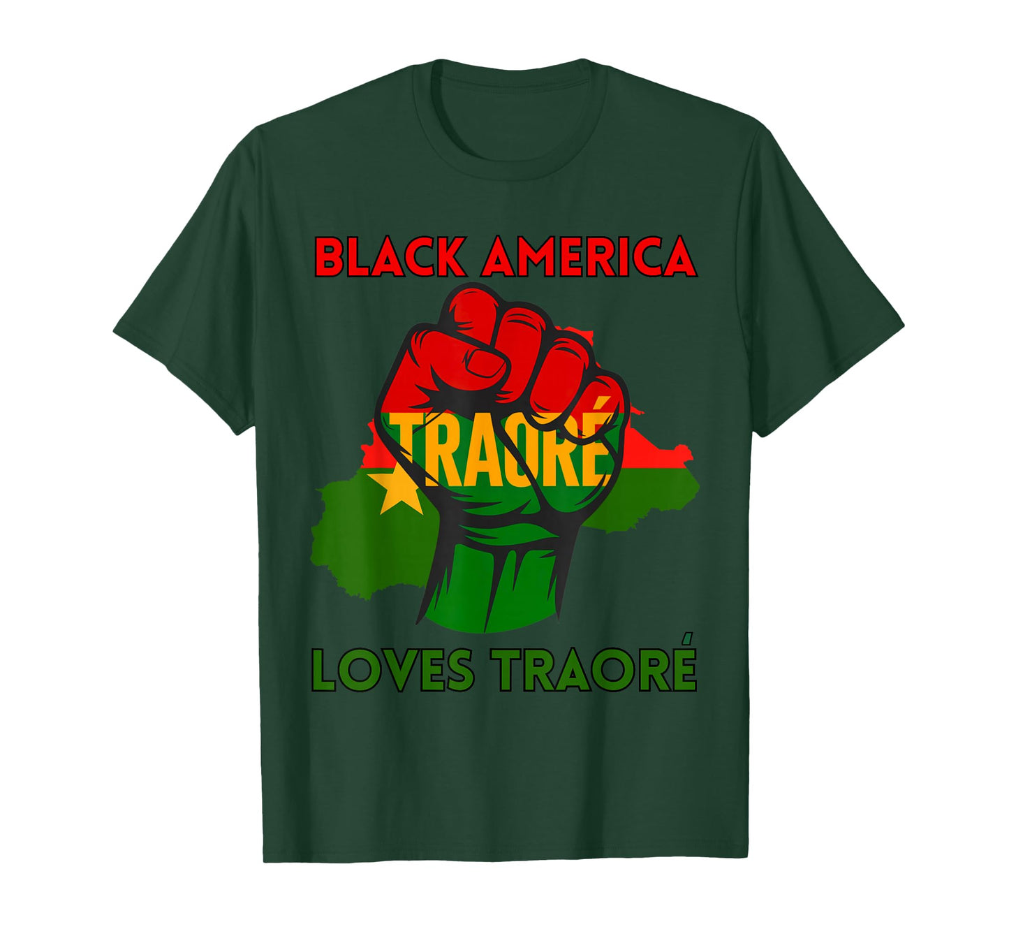 Burkina Ibrahim Traoré Shirt Black loves Ibrahima Traoré T-Shirt