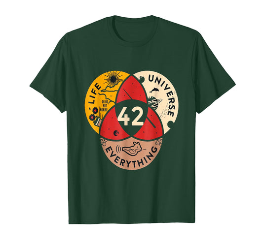 42 Answer to Life Universe and Everything Science Vintage T-Shirt