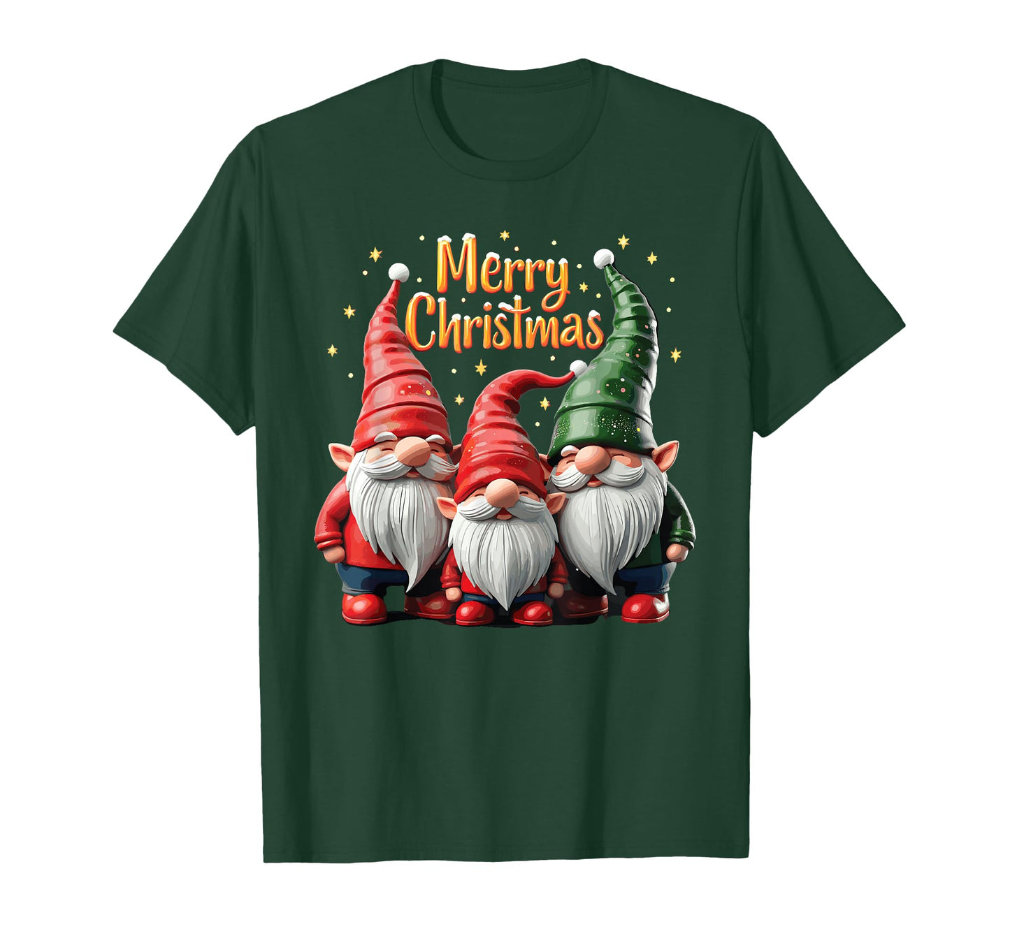 Merry Christmas Gnomes Cozy Winter Gatherings T-Shirt