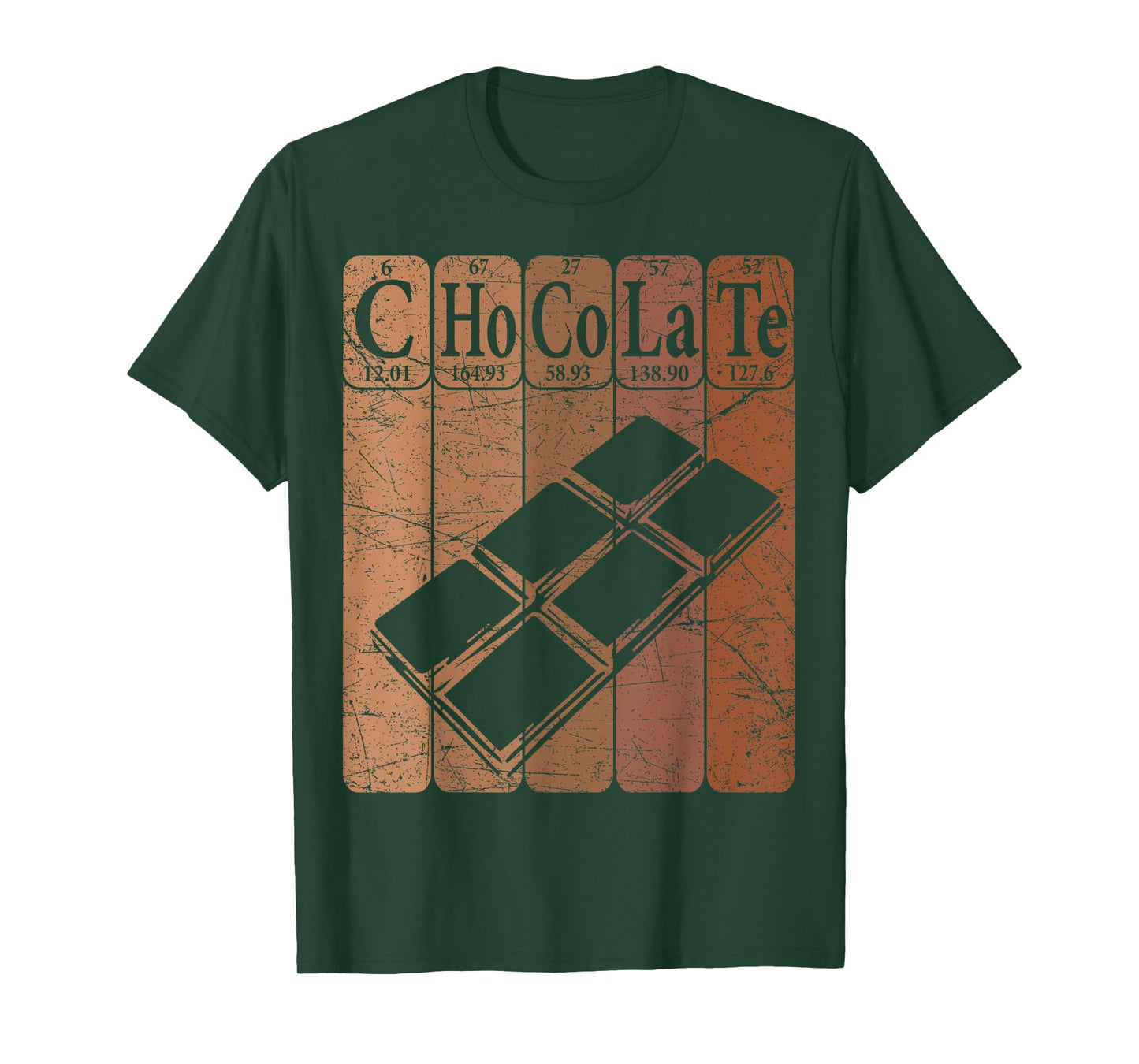 Chocolate Periodic Table Elements Chocoholic Chocolate Lover T-Shirt