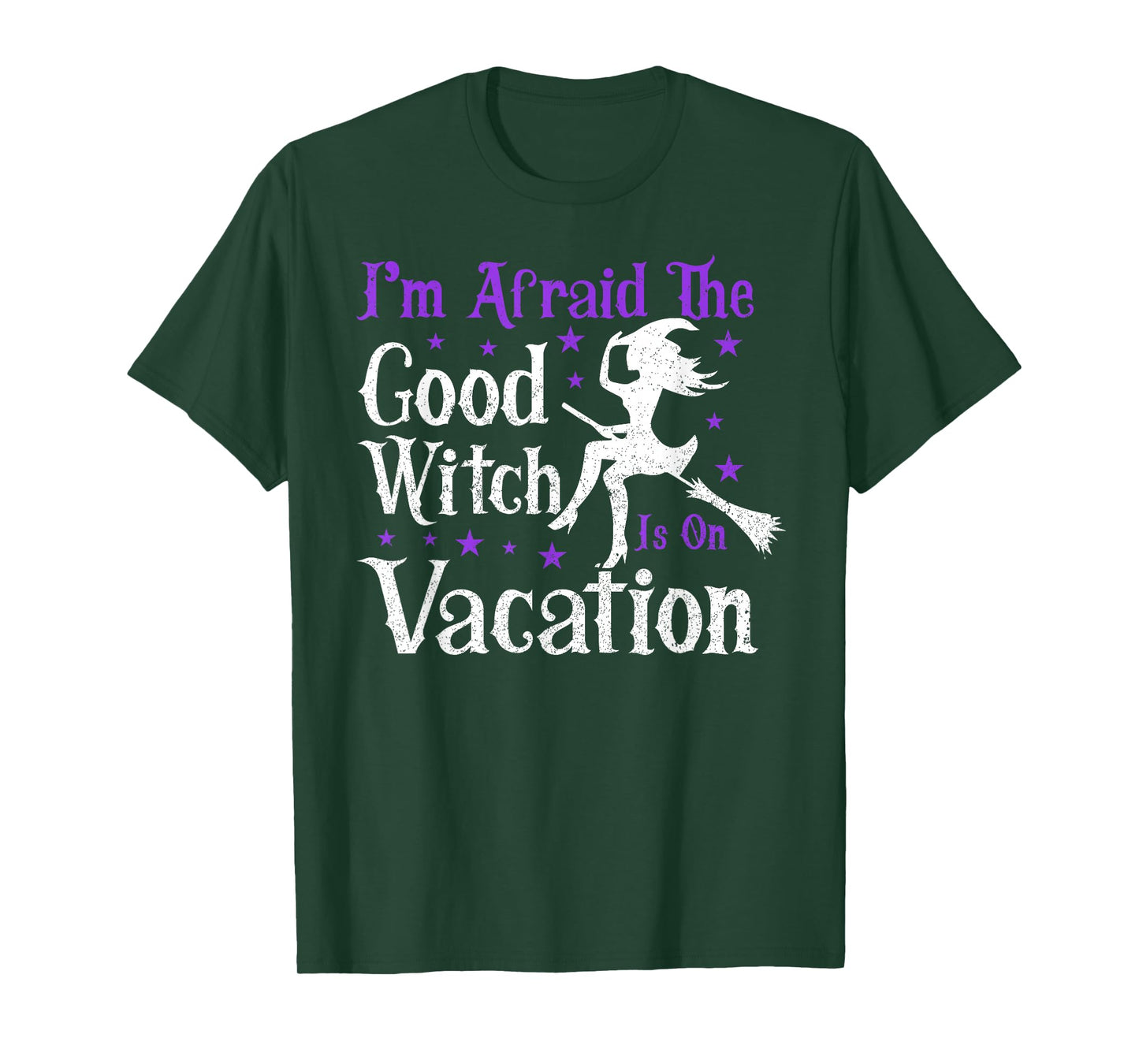 Good Witch Is On Vacation | Witches Brooms Halloween Witch T-Shirt