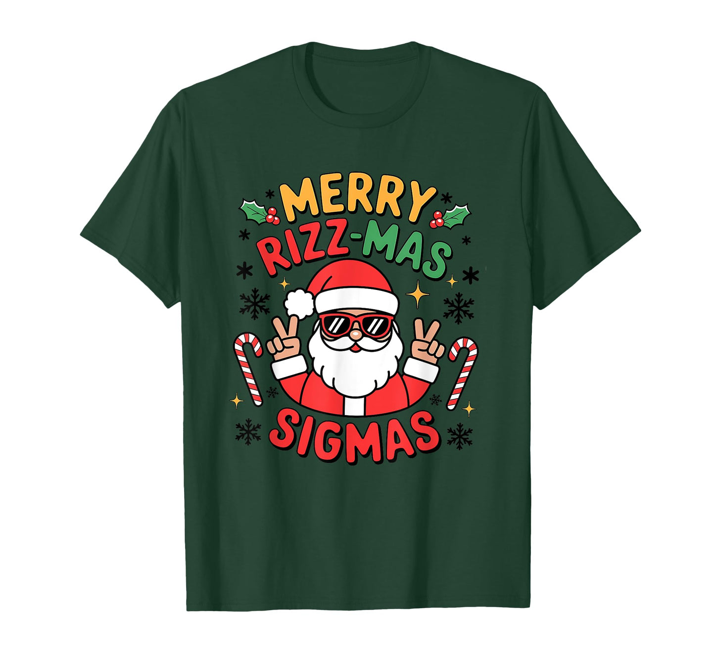 Merry Rizzmas Sigmas Funny Christmas T-Shirt