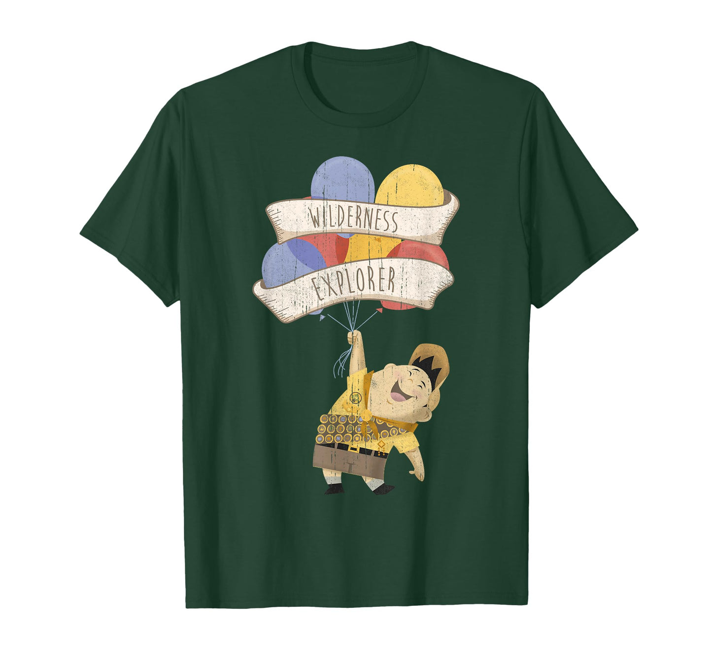 Disney Pixar Up Distressed Wilderness Explorer Russell T-Shirt