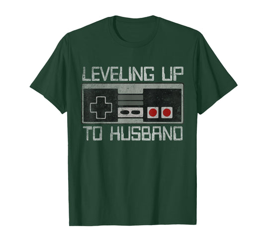 Bachelor Party Leveling Up to Husband Gamer Groom To Be T-Shirt