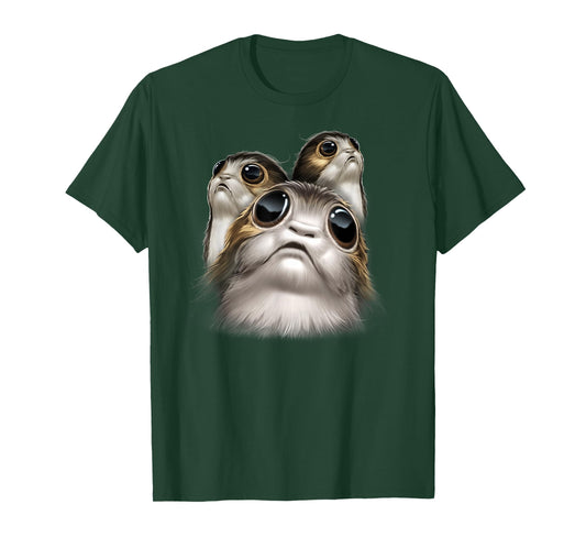 Star Wars Last Jedi Porgs Big Eyes Cute Graphic T-Shirt T-Shirt