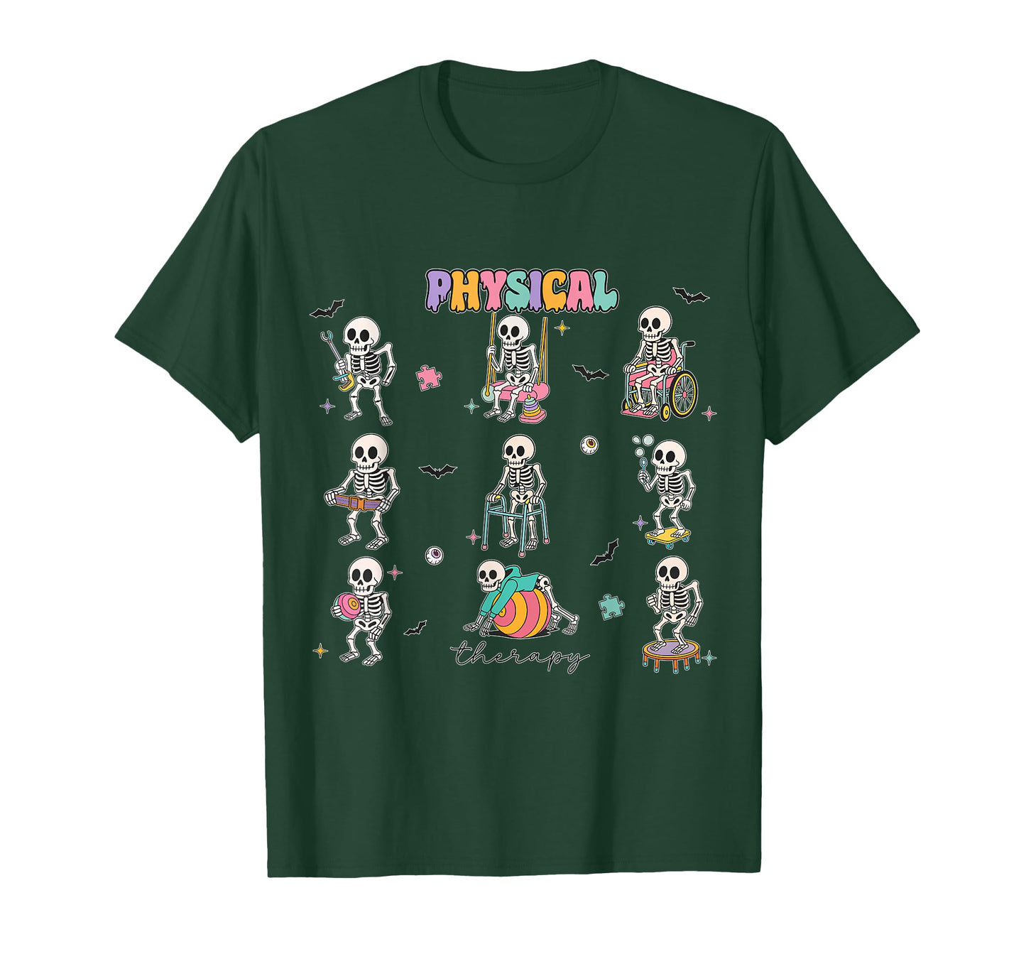 Funny Ghost Physical Therapy Pt Physical Therapist Halloween T-Shirt