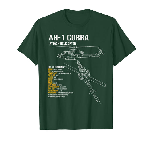 AH-1 Cobra Helicopter T-Shirt