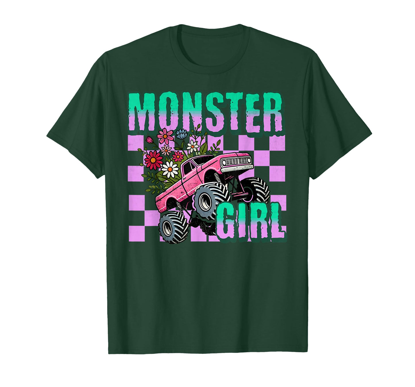 Vintage Monster Truck Girl Retro Women's Monster Truck Lover T-Shirt