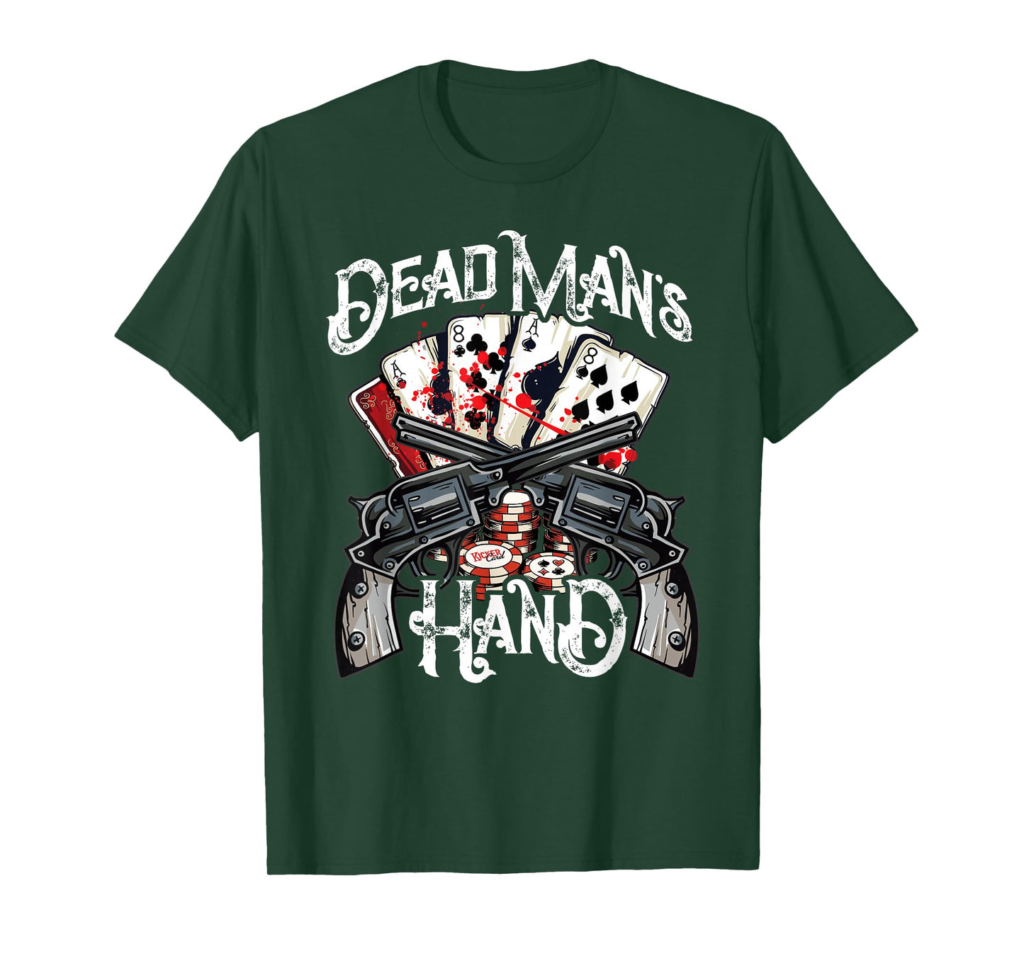 Dead Man's Hand, Aces & Eights Poker Player T-Shirt