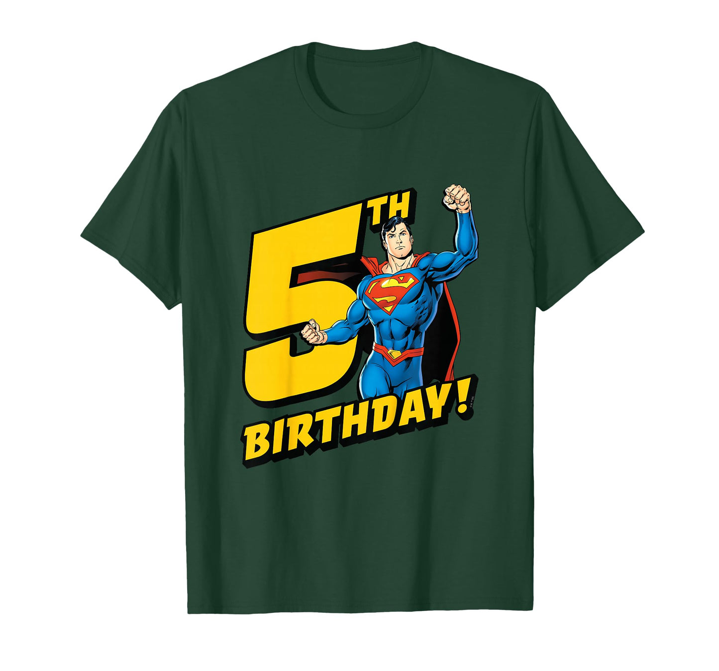Kids Superman 5th Birthday T-Shirt
