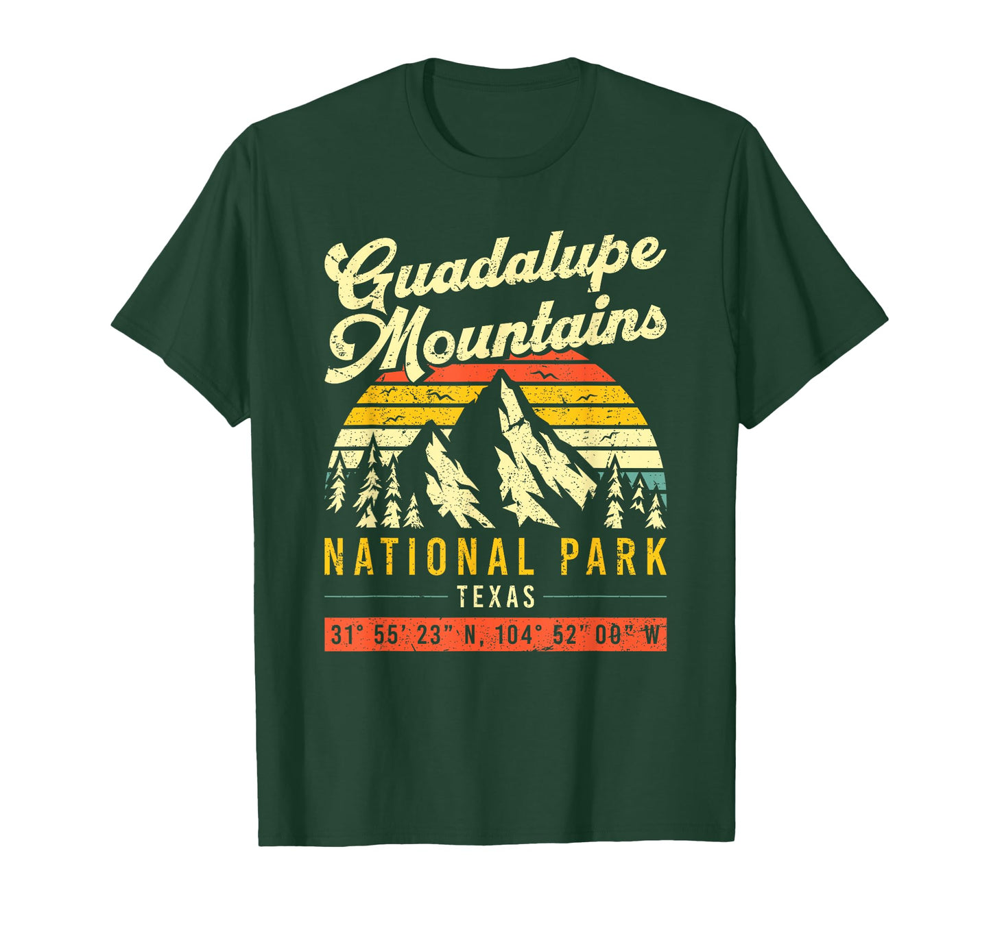 Guadalupe Mountains Texas Vintage Retro National Park T-Shirt