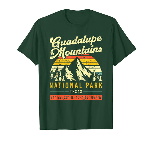 Guadalupe Mountains Texas Vintage Retro National Park T-Shirt