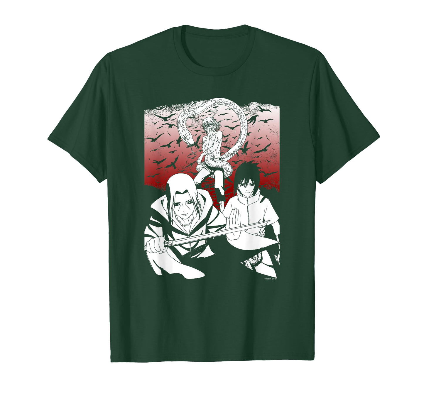 Naruto Shippuden Sasuke Orochimaru Anime T-Shirt