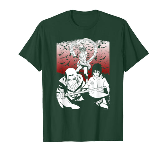 Naruto Shippuden Sasuke Orochimaru Anime T-Shirt