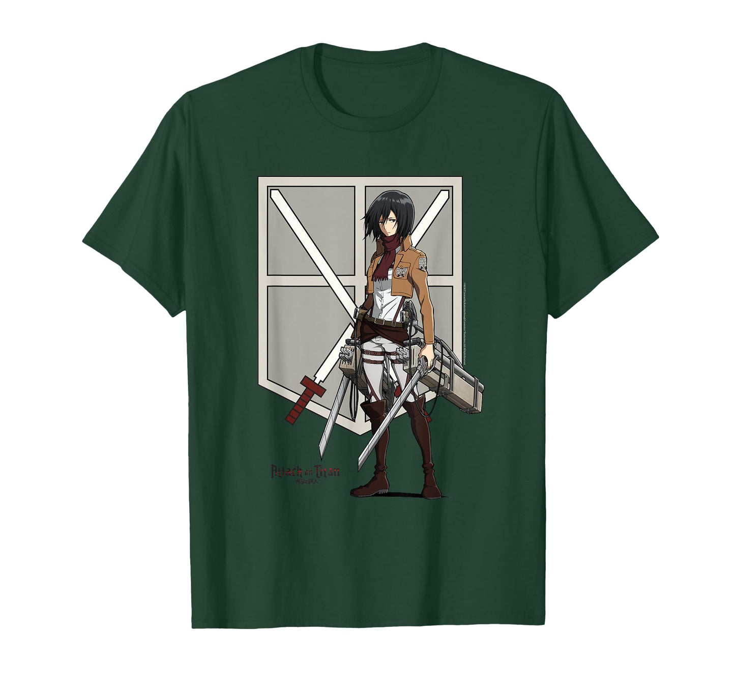 Attack on Titan Eren with Shield AOT Anime T-Shirt